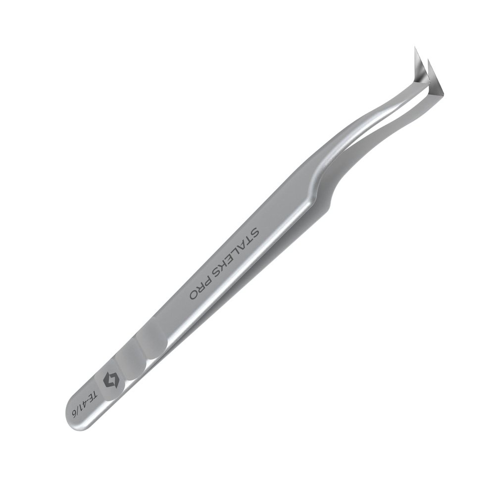 STALEKS PRO Expert 41 Volume Lash Extension Tweezers, Boot 75, 2D-8D