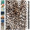 DuraSafe Cases for iPad 7th 8th 9th Gen 2019/2020 / 2021-10.2 Inch [iPad 9 8 7 ] A2602 A2270 A2197 MW762LL/A MW742LL/A MYLC2LL/A MYL92LL/A MK2K3LL/A MK2L3LL/A Printed PU Leather Folio Cover - Leopard view 1