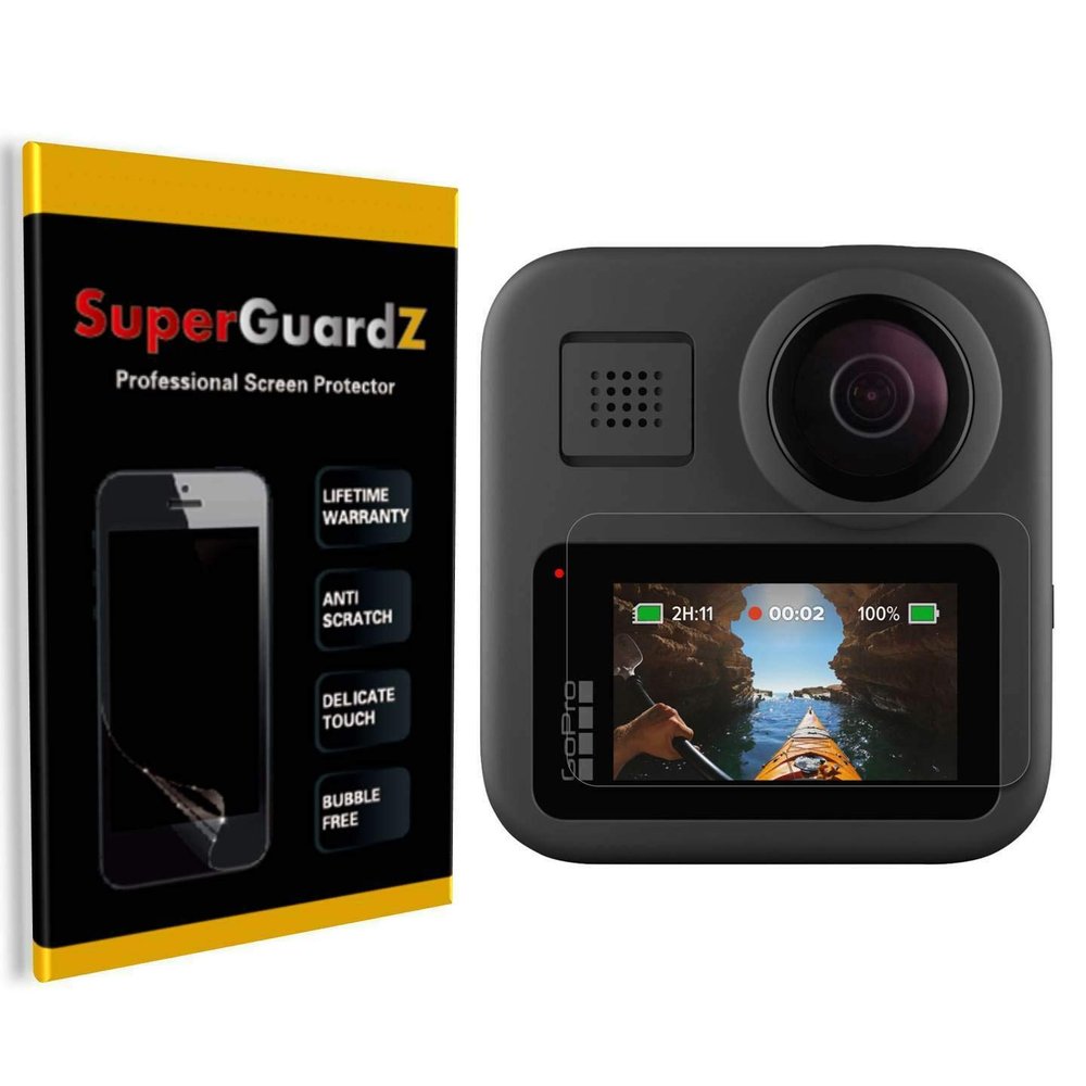 [8-Pack] for GoPro Max Screen Protector, SuperGuardZ, Ultra Clear, Anti-Scratch, Anti-Bubble [Lifetime Replacement]