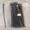 Store Fixture Supplies 100 Pack Black Nylon Cable Ties 50 lb Strength 11" Long view 1