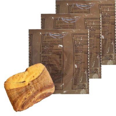 MRE 3 pack Desserts/First Inspection date 2023 to 2025 / Fresh & Fast! (Marble Pound Cake)