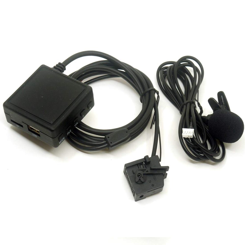 colorparts2016 TF Card USB Flash Drive Microphone Bluetooth 5.0 AUX Audio Cable Adapter Compatible with Mercedes Comand 2.0 APS 220 W211 W208 W168 W203