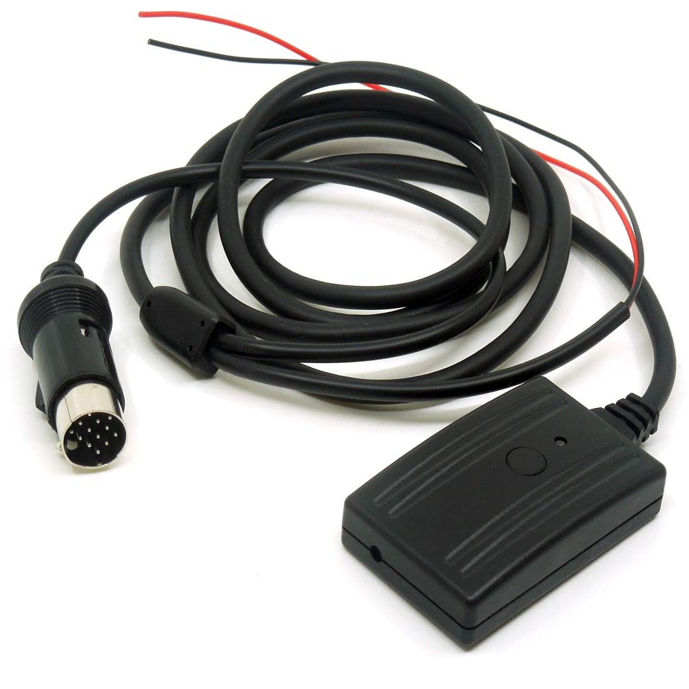 colorparts2016 Bluetooth 5.0 MIC Hands-Free Aux Cable 1.5m for Kenwood 13-pin CA-C2AX CA-C1AUX KCA-iP500
