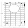 Karran GR-6004 Stainless Steel Bottom Grid 10" x 14-7/8" Fits QA-760 view 2