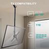 WALI Long Arm TV Ceiling Mount, Fits Most LED, LCD, OLED and Plasma Flat Screen Display 26 to 65 Inch, up to 110 Lbs, Height Extension up to 58 Inch, Mounting Holes up to 400x400mm (CM2665XL), Black view 2