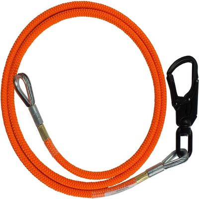Steel Core Flip Line, 5/8 in x 10 ft - USA Made, Aluminum Swivel, Arborist Equipment