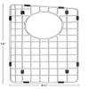 Karran GR-6008 Stainless Steel Bottom Grid 9-1/2 in. x 15 in Fits QT-711 / QU-711 view 2