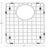 Karran GR-6011 Stainless Steel Bottom Grid 11 in. x 14 in. Fits QT-610 / QU-610 large view 2