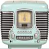 Crosley CR612B-AB Corsair Tabletop AM/FM Bluetooth Radio with CD Player and Dual Alarm Clock, Aqua Blue view 1