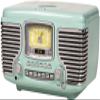 Crosley CR612B-AB Corsair Tabletop AM/FM Bluetooth Radio with CD Player and Dual Alarm Clock, Aqua Blue view 2