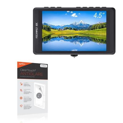 BoxWave Screen Protector Compatible with FeelWorld FW450 - ClearTouch Anti-Glare (2-Pack), Anti-Fingerprint Matte Film Skin