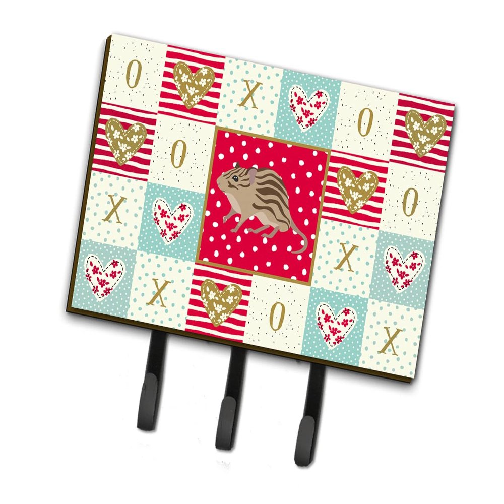 Caroline's Treasures Zebra Mouse Love Leash or Key Holder