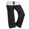 Andongnywell Women Pants High Waist Elastic Loose Wide Leg Trousers Dancing Yoga Pants (Black,Large) view 1