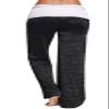 Andongnywell Women Pants High Waist Elastic Loose Wide Leg Trousers Dancing Yoga Pants (Black,Large) view 2