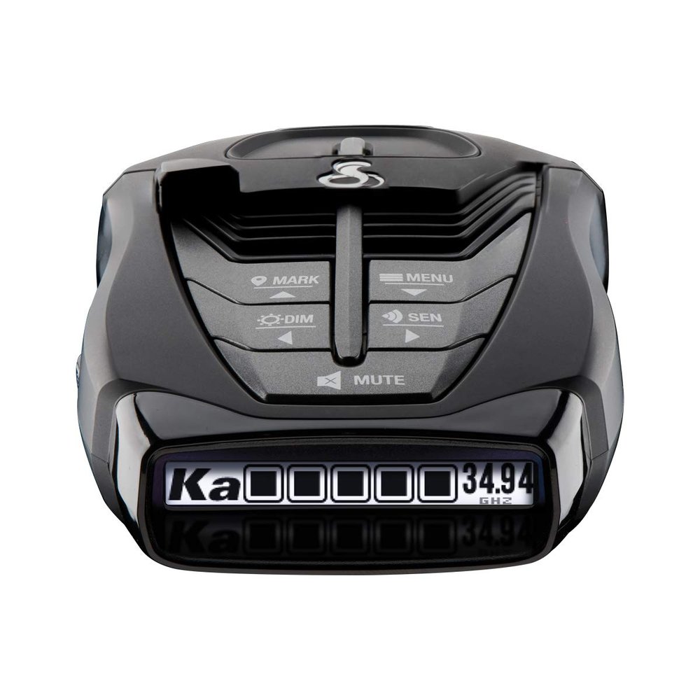 Cobra RAD 480i Laser Radar Detector  Long Range Detection, Bluetooth, Apple CarPlay and Android Auto Compatible, LaserEye Front and Rear Detection, Digital Signal Processing, Black