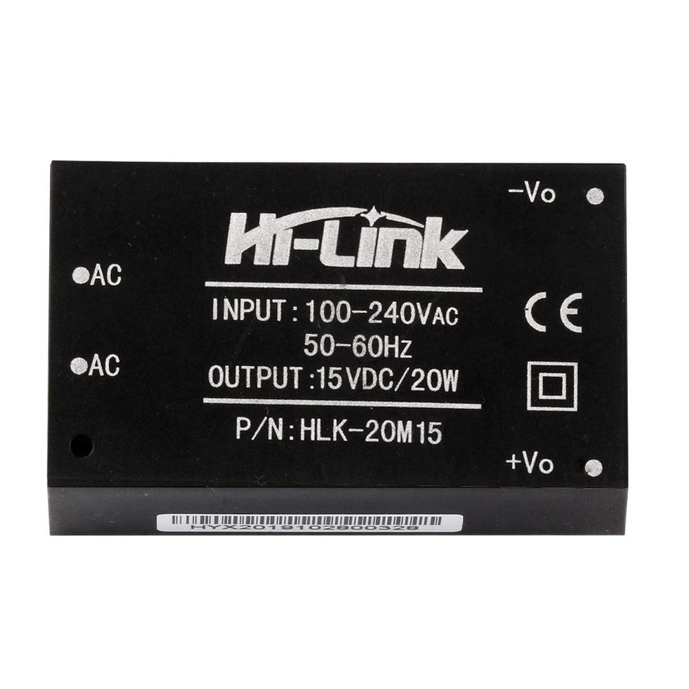 HI-Link HLK-20M15 AC-DC 220V to 15V 20w Step-Down Power Supply Module Intelligent Household Switch Power Supply Module (5 PCS)
