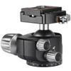 Leofoto LH-LR Ball Head, Lever Release, Bubber Level, Low Profile, 3/8" Srew Hole, Arca Compatible (LH-40LR) view 4