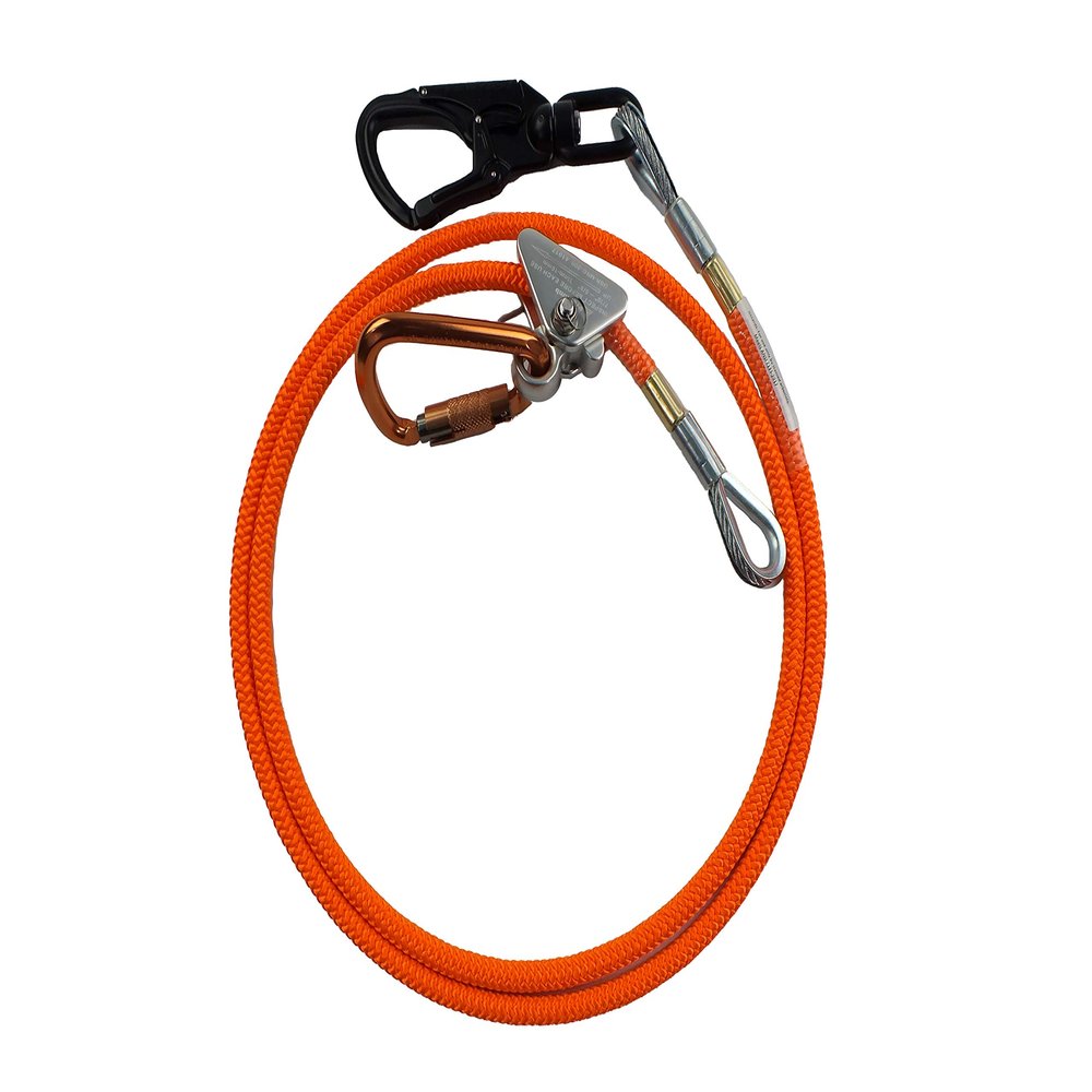 ProClimb Flip Line Kit for Tree Climbing, 5/8 in x 12 ft - USA Made with Aluminum Swivel - Arborist Equipment, Linemans Belt & Rope for Climbing Trees
