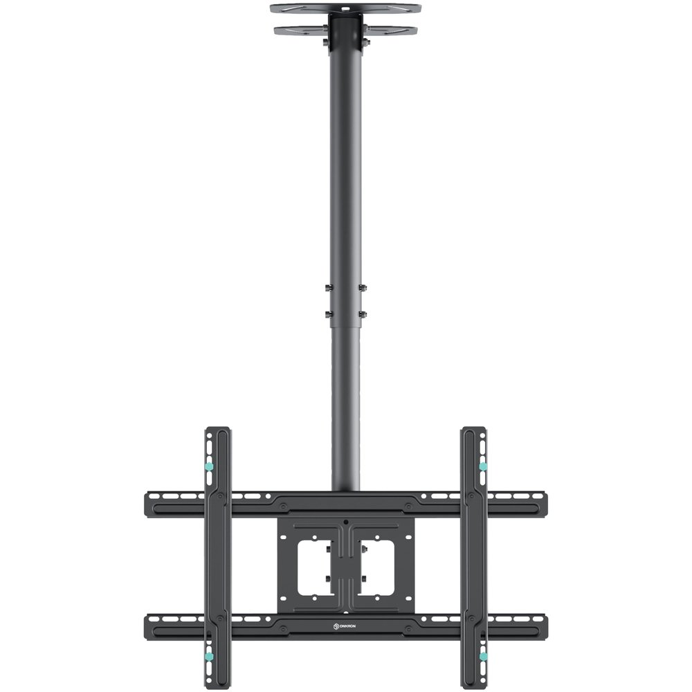 ONKRON Ceiling TV Mount for 32-80 Inch Screen up to 150 lbs, Extra Long Arm, Height Adjustable Mount with Swivel Tilt, VESA 100x100-600x400, Full Motion Ceiling Mount TV Bracket Drop Down, Black