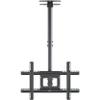 ONKRON Ceiling TV Mount for 32-80 Inch Screen up to 150 lbs, Extra Long Arm, Height Adjustable Mount with Swivel Tilt, VESA 100x100-600x400, Full Motion Ceiling Mount TV Bracket Drop Down, Black view 1