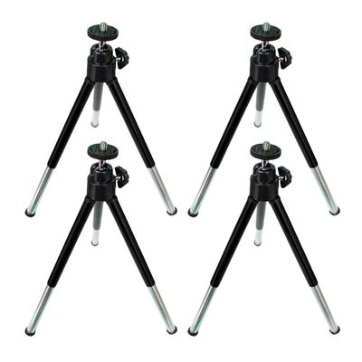 Hemobllo 4pcs Mobile Tripod Phone Holder for Tripod Three Position Phone Rack Mobile Broadcast Stand Compact Desk Holder Desktop Stand Selfie Stick Adapter