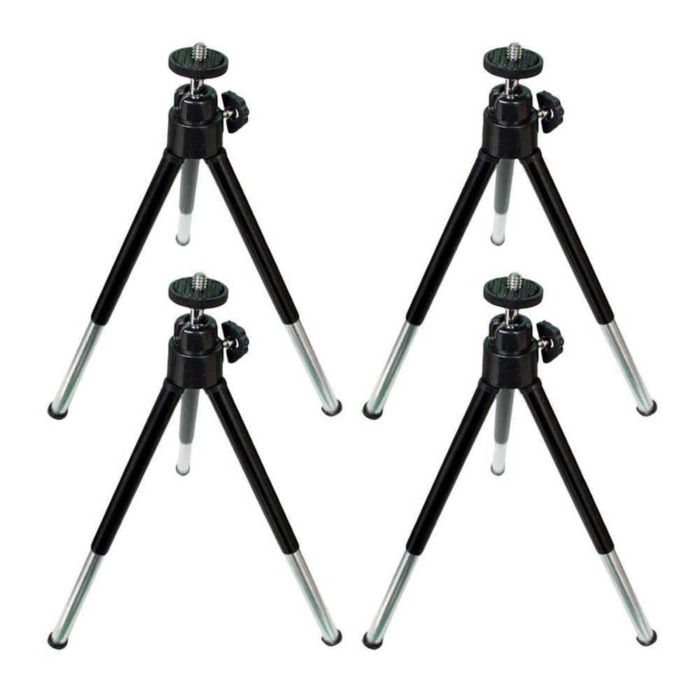 Hemobllo 4pcs Mobile Tripod Phone Holder for Tripod Three Position Phone Rack Mobile Broadcast Stand Compact Desk Holder Desktop Stand Selfie Stick Adapter