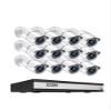 ZOSI H.265+ 1080p 16 Channel Home Security Camera System with AI Human Vehicle Detect,16CH DVR Recorder and 12 x 1080p CCTV Bullet Camera Outdoor Indoor, 120ft Night Vision, 105Wide Angle (No HDD) view 1