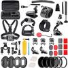 Navitech 60-in-1 Action Camera Accessories Combo Kit with EVA Case - Compatible with Kaiser Baas X250 Action Camera view 1