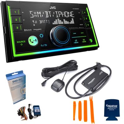 JVC KW-X840BTS 2-Din Digital Media Receiver Compatible with SXV300 SiriusXM Tuner, BT, Amazon Alexa and SWI-RC Adapter