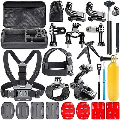 Navitech 18-in-1 Action Camera Accessories Combo Kit with EVA Case - Compatible with Yuntab W9 Action Camera