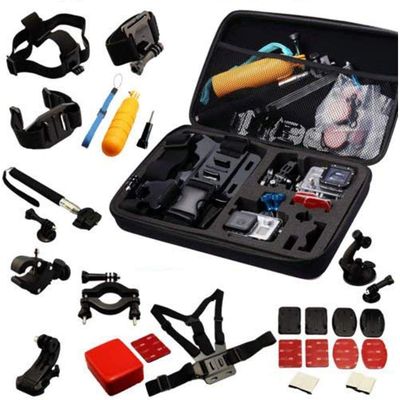 Navitech 30-in-1 Action Camera Accessories Combo Kit with EVA Case - Compatible with Dragon Touch 4K Action Camera,