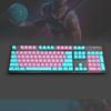 104 Keys Double Shot PBT Translucnt Backlit Keycap OEM Profile Keyset for All Cherry MX Switches Mechanical Gaming Keyboards Standard ANSI Layout 108 104 87 TKL 60% (Miami Beta)