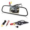 5" Color TFT 800 * 480 LCD Car Rear View Mirror Monitor(12V)+with(12V) Waterproof Mini Car Rear View Camera 360 Rotate Degree(with Drilling Tool) view 1