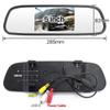 5" Color TFT 800 * 480 LCD Car Rear View Mirror Monitor(12V)+with(12V) Waterproof Mini Car Rear View Camera 360 Rotate Degree(with Drilling Tool) view 3