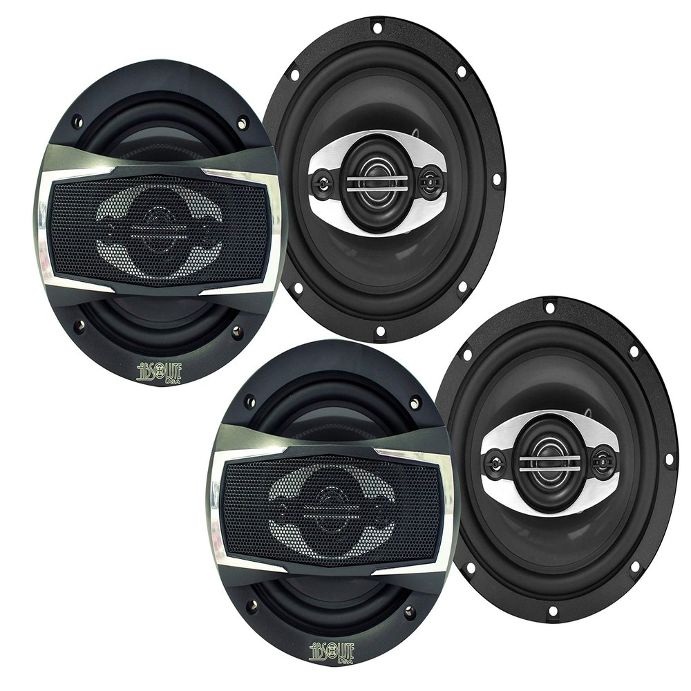 Absolute USA 2 X SP654 Series 6.5" 4 Way Car Speakers 500 Watts Max Power