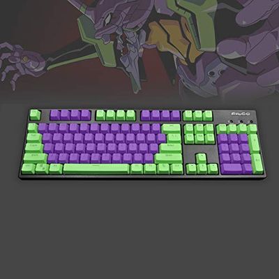 104 Keys Double Shot PBT Translucnt Backlit Keycap OEM Profile Keyset for All Cherry MX Switches Mechanical Gaming Keyboards Standard ANSI Layout 108 104 87 TKL 60% (EVA)