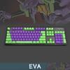 104 Keys Double Shot PBT Translucnt Backlit Keycap OEM Profile Keyset for All Cherry MX Switches Mechanical Gaming Keyboards Standard ANSI Layout 108 104 87 TKL 60% (EVA) view 2