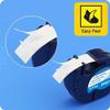 5 Paper + 5 Plastic Compatible DYMO Letratag Refills, White Print on Black, 12mm x 4m (1/2" x 13') for Dymo Letra Tag Label Maker LT100H LT100T QX50 view 3