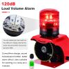 120dB Industrial Siren Alarm, IP65 Outdoor Sound and Light Alarm,, Adjustable Volume & Tone for Home, Office, Factory, Warehouse (Industrial, 110, V) view 2