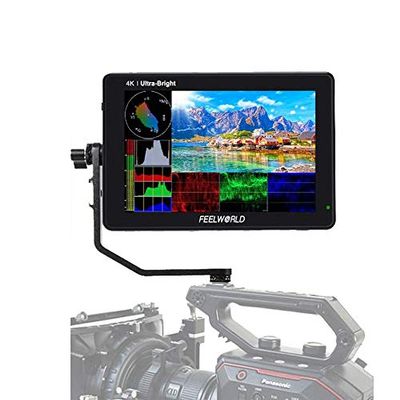 FEELWORLD LUT7S 7" 3D LUT 4K HDMI and SDI Monitor 2200nits Touch Screen DSLR Camera Field Monitor with Waveform VectorScope Histogram