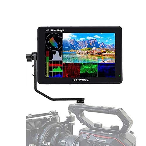 FEELWORLD LUT7S 7" 3D LUT 4K HDMI and SDI Monitor 2200nits Touch Screen DSLR Camera Field Monitor with Waveform VectorScope Histogram