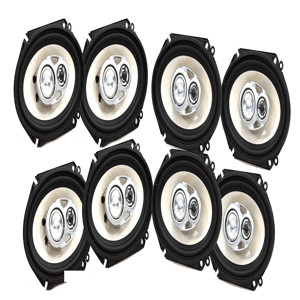 Absolute USA 4 X BLS6803 Blast Series 6 x 8 3 Way Car Speakers 640 Watts Max Power