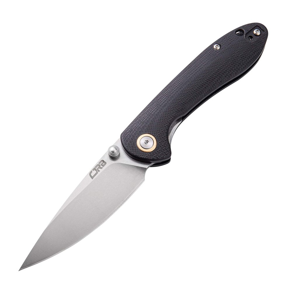 CJRB J1912S-BKC Small Feldspar Folder 3.2 in Blade Black G-10 Handle