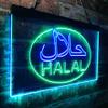ADVPRO Halal Food Arabic Restaurant Dual Color LED Neon Sign Green & Blue 16 x 12 Inches st6s43-i3746-gb view 3