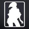 Cowboy Bebop Anime TV Series 6" Tall Faye Valentine Silhouette Logo Die Cut Decal - White Color view 1
