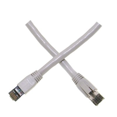 CableWholesale Cat8 S/FTP Shielded Ethernet Cable, 40Gbps, 10 ft, Gray