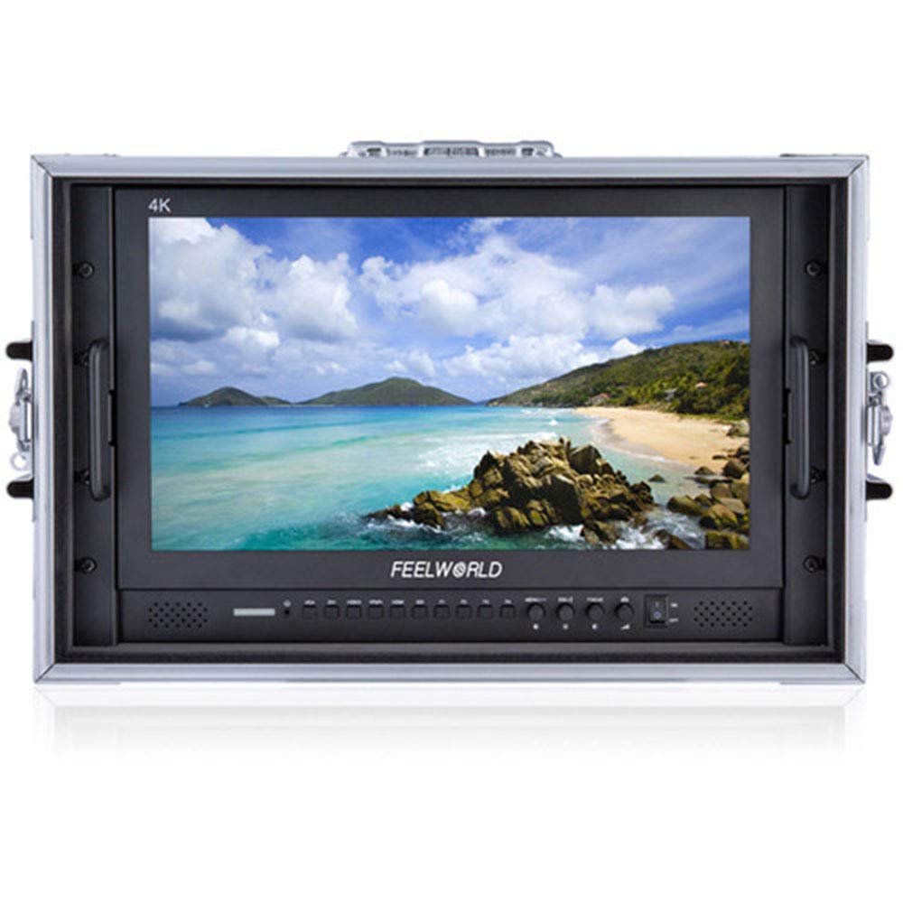FEELWORLD P173-9HSD-CO 17.3" 1920x1080 Desktop Monitor for Broadcast LCD Monitoring with 3G-SDI 4K HDMI AV YPbPr Full HD 8 Bit for Professional Live Event Post Production Director Film Camera Field
