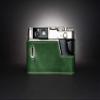 Contax G2 Case, BolinUS Handmade Genuine Real Leather Half Camera Case Bag Cover for Contax G2 Camera with Hand Strap (Green) view 4