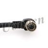 Uonecn Hirose 12 Pin Female Right Angle to Open End Power Cable for Hitachi Coaxial Cord for Sony Basler Cameras 39 inches view 4