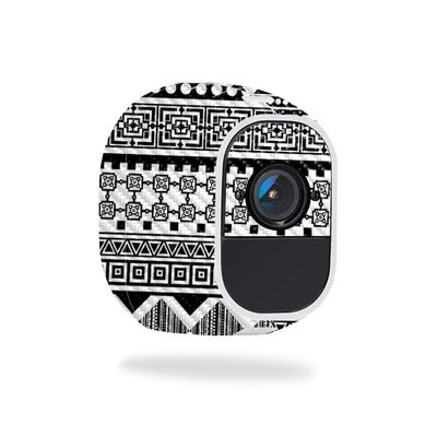 MightySkins Carbon Fiber Skin for Netgear Arlo Pro 2 - Black Aztec | Protective, Durable Textured Carbon Fiber Finish | Easy to Apply, Remove, and Change Styles | Made in The USA